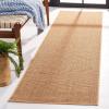 Martha Stewart x SAFAVIEH Area Rug Collection – 4′ x 6′, Red, Sisal & Jute, Farmhouse Style, Ideal for Living Room, Foyer, Bedroom, Accent Space (MSR9501Q)(Beige)