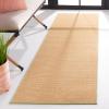 Martha Stewart x SAFAVIEH Area Rug Collection – 4′ x 6′, Red, Sisal & Jute, Farmhouse Style, Ideal for Living Room, Foyer, Bedroom, Accent Space (MSR9501Q)(Natural/Green)