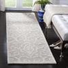 Martha Stewart x SAFAVIEH Area Rug Collection – 4′ x 6′, Whetstone Grey, Handmade Wool, Marais Scroll Design, Ideal for Living Room, Foyer, Bedroom, Accent Space (MSR4324A)(Fledgling)