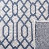 Martha Stewart x SAFAVIEH Area Rug Collection – 5′ x 7′, Green & Ivory, Cotton, Ideal for Living Room, Bedroom, Office, Dining Space (MSR421Y)(Blue/Grey)