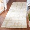 Martha Stewart x SAFAVIEH Area Rug Collection – 5′ x 8′, Charcoal & Ivory, Handmade Wool, Ideal for Living Room, Bedroom, Office, Dining Space (MSR4533H)(Gold/Ivory)
