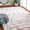 Martha Stewart x SAFAVIEH Area Rug Collection – 5′ x 8′, Light Grey & Ivory, Handmade Wool, Ideal for Living Room, Bedroom, Office, Dining Space (MSR4533F)