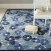 Martha Stewart x SAFAVIEH Area Rug Collection – 6′ Round, Cornucopia Beige, Handmade Wool & Viscose, Ideal for Living Room, Bedroom, Office, Dining Space (MSR3625C)(Azurite Blue)