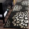 Martha Stewart x SAFAVIEH Area Rug Collection – 8′ Round, Cement, Handmade Wool, Ideal for Living Room, Bedroom, Office, Dining Space (MSR4730B)(Silhouette)