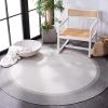 Martha Stewart x SAFAVIEH Outdoor Area Rug Collection – 4’5″ x 6’5″, Camel & Brown, Weather Resistant & Washable, Ideal for Patio, Backyard, Mudroom, Deck, Accent Space (MSRO386T)(Ivory/Charcoal)