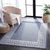 Martha Stewart x SAFAVIEH Outdoor Area Rug Collection – 4’5″ x 6’5″, Grey, Weather Resistant & Washable, Ideal for Patio, Backyard, Mudroom, Deck, Accent Space (MSRO331F)