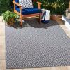 Martha Stewart x SAFAVIEH Outdoor Area Rug Collection – 5’3″ x 7’7″, Aqua & Cream, Weather Resistant & Washable, Ideal for Patio, Backyard, Mudroom, Deck, Dining Space (MSRO337J)(Navy/Ivory)
