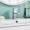 SAFAVIEH BRF1055C Solea Collection Bliss Bathroom Faucet, Chrome