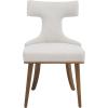 SAFAVIEH Couture Collection Krisalyn Mid-Century Modern Taupe Linen Dining Chair (Fully Assembled)
