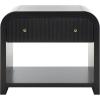 SAFAVIEH Couture Collection Liabella Black/Gold 1-Drawer Curved Nightstand (Fully Assembled)(Black/Gold)