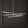 SAFAVIEH Couture Collection Oswalt Nickel Metal LED Adjustable Hanging Chandelier Light Fixture