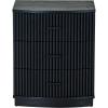 SAFAVIEH Couture Collection Shelbie Black 3-Drawer Reeded Nightstand, Fully Assembled Bedside Accent Table(Black/Black)