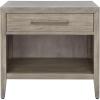 SAFAVIEH Couture Home Collection Ariella Light Grey 1-Drawer 1-Shelf Wood Nightstand Table (Fully Assembled)(Light Grey)