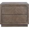 SAFAVIEH Couture Home Collection Steve Light Brown 2-Drawer Wood Nightstand Table (Fully Assembled)(Light Brown)