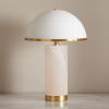 SAFAVIEH Couture Lighting Collection Izabel Gold/White Alabaster 19-inch Table Lamp (LED Bulbs Included)