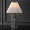 SAFAVIEH Couture Lighting Collection Mackenzie Light Brown/Black Marble Square 25-inch Table Lamp for Bedroom Living Room Home Office Desk Nightstand (LED Bulb Included)(Light Grey/White)