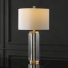 SAFAVIEH Couture Lighting Collection Roshan Crystal 28-inch Bedroom Living Room Home Office Desk Nightstand Table Lamp (LED Bulb Included)