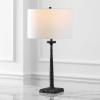 SAFAVIEH Couture Lighting Collection Roxalina Black/White Metal Base 29-inch Dimmable Table Lamp (LED Bulbs Included)(Black / White)