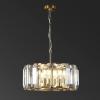SAFAVIEH Couture Lighting Collection Symone Art Deco Gold Glass Crystal Chandelier