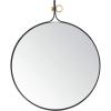 SAFAVIEH Home Chandlen Black Matte 30-inch High Decorative Accent Mirror