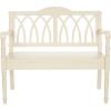 SAFAVIEH Home Collection – Benjamin Brown Solid Wood Accent Bench, Indoor Bench for Entryway, Bedroom or Living Room (AMH6500D)(Barley)
