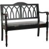 SAFAVIEH Home Collection – Benjamin Brown Solid Wood Accent Bench, Indoor Bench for Entryway, Bedroom or Living Room (AMH6500D)(Distressed / Black)