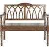 SAFAVIEH Home Collection – Benjamin Brown Solid Wood Accent Bench, Indoor Bench for Entryway, Bedroom or Living Room (AMH6500D)(Teak)