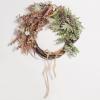 SAFAVIEH Home Collection 31-inch Decorative Artificial Berry & Pine Cone Wreath with Bow (Fully Assembled)(Green/Brown)