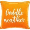 SAFAVIEH Home Collection Cuddle Weather Orange/Natural Cotton 18-inch Square Decorative Accent Insert Throw Pillow