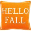 SAFAVIEH Home Collection Hello Fall Orange Cotton 18-inch Square Decorative Accent Insert Throw Pillow