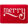 SAFAVIEH Home Collection Holiday Be Merry Red Cotton 16 x 24-inch Rectangle Decorative Accent Insert Throw Pillow