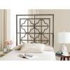 SAFAVIEH Home Collection Lucina Gunmetal Headboard, Queen(Antique Iron)