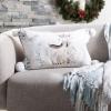 SAFAVIEH Home Collection Nutmeg White and Brown (12″ x 20″) Pillow
