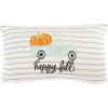 SAFAVIEH Home Collection Pumpkin Truck Stripe Beige Cotton 12 x 20-inch Rectangle Decorative Accent Insert Throw Pillow