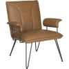 SAFAVIEH Home Johannes Mid-Century Camel Brown Arm Chair, 0(Camel)