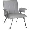 SAFAVIEH Home Johannes Mid-Century Camel Brown Arm Chair, 0(Grey)