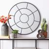 SAFAVIEH Home Jonelle Black Round 36-inch Decorative Accent Mirror(Black)