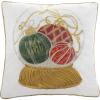SAFAVIEH Home Wynter Holiday Ornament Snow Globe 18-inch Decorative Pillow Pillow, Multicolored