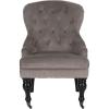 SAFAVIEH Mercer Collection Robert Light Brown Linen Club Chair(Mushroom)