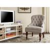 SAFAVIEH Mercer Collection Robert Light Brown Linen Club Chair(Taupe)