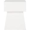 SAFAVIEH Outdoor Collection Zen Mushroom Modern Dark Grey Concrete Accent Table (Fully Assembled)(Ivory)