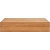 SAFAVIEH Outdoor Couture Collection Kauai Natural Solid Wood Teak Rectangular Coffee Table (CPT1042A)