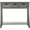 Safavieh American Homes Collection Autumn Vintage Cream 3-Drawer Console Table(Ash Grey)