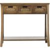 Safavieh American Homes Collection Autumn Vintage Cream 3-Drawer Console Table(Oak)
