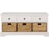 Safavieh American Homes Collection Damien Vintage Grey 3 Drawer Storage Unit(Ivory)