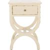 Safavieh American Homes Collection Maxine Vintage Cream Accent Table,Vanilla(Vanilla)
