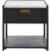Safavieh Couture Adeline Dark Chocolate 1-drawer Storage Nightstand(Black)