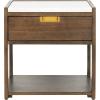 Safavieh Couture Adeline Dark Chocolate 1-drawer Storage Nightstand(Dark Chocolate)