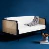 Safavieh Couture Helena French Mid-Century Natural and Beige Rattan Daybed(Black/Natural)