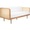 Safavieh Couture Helena French Mid-Century Natural and Beige Rattan Daybed(Natural)